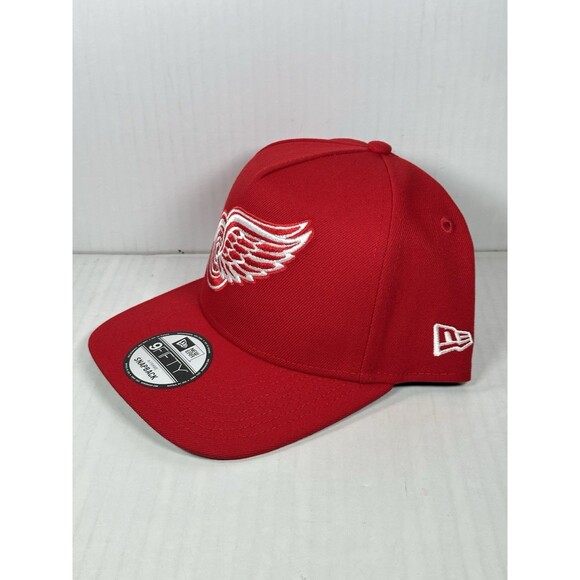 New Era Detroit Red Wings NHL A-Frame 9FIFTY Adjustable SnapBack Hat Cap NWT - Picture 2 of 5